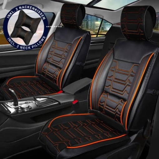 sitzbezuege audi a4 nashville schwarz orange