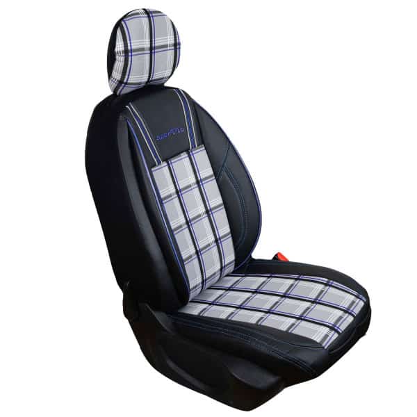 ▷ Sitzbezüge passend für Mercedes B-Klasse Set SporTTo in Grau/Blau