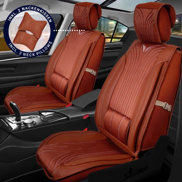 Sitzbezüge passend für Mercedes Benz GLK-Klasse (Schwarz-Rot)
