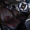 Sitzbezüge passend für Mitsubishi Outlander ab 2007-2012 in Schwarz/Rot 2er Set Karomix