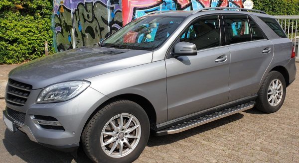 Trittbretter passend für Mercedes-Benz ML W166 2011-2015 Hitit Chrom mit TÜV