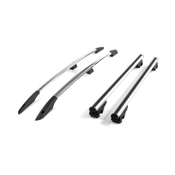Dachreling & Dachträger Set passend für Dacia Logan MCV ab Bj. 2013 Aluminium Chrom