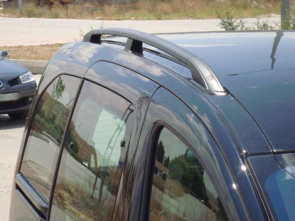 Dachreling passend für Fiat Fiorino Bj. 2008-2016 Aluminium Schwarz