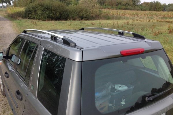 Dachreling passend für Land Rover Freelander 2 Bj. 2007-2015 Aluminium Hochglanzpoliert