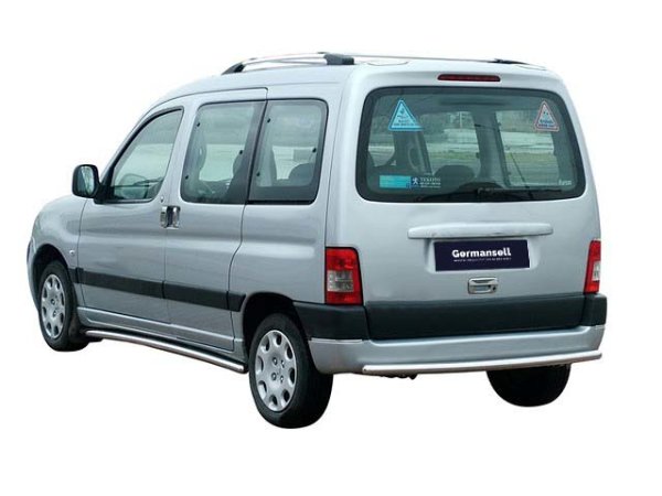 Dachreling passend für Peugeot Partner Bj. 1996-2007 Aluminium Hochglanzpoliert