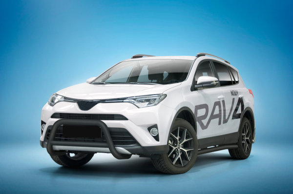 Frontschutzbügel mit Querstab in Schwarz passend für Toyota RAV4 Bj. 2015-2018