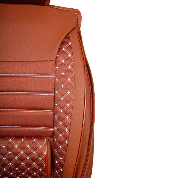 ▷ Sitzbezüge passend für Dacia Duster ab 2010 in Grau 2er Set Karomix