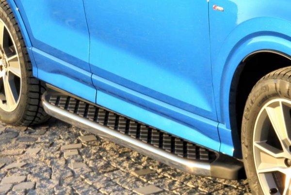Trittbretter passend für Audi Q2 ab 2016 Hitit Chrom mit TÜV