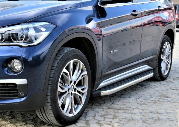 Trittbretter passend für BMW X1 ab 2015-2019 Hitit Chrom mit TÜV