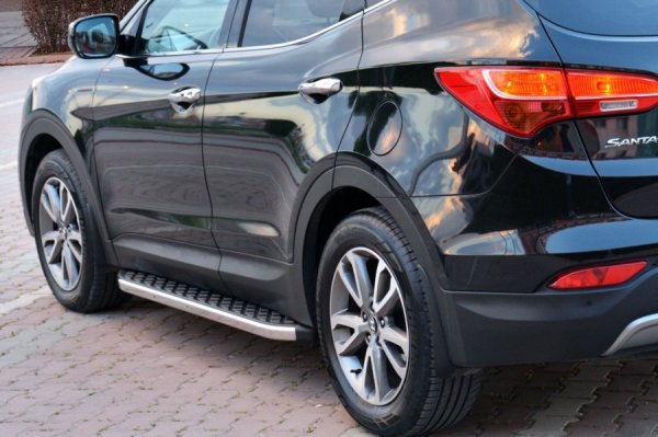 Trittbretter passend für Hyundai Santa Fe 2012-2018 Hitit Chrom mit TÜV