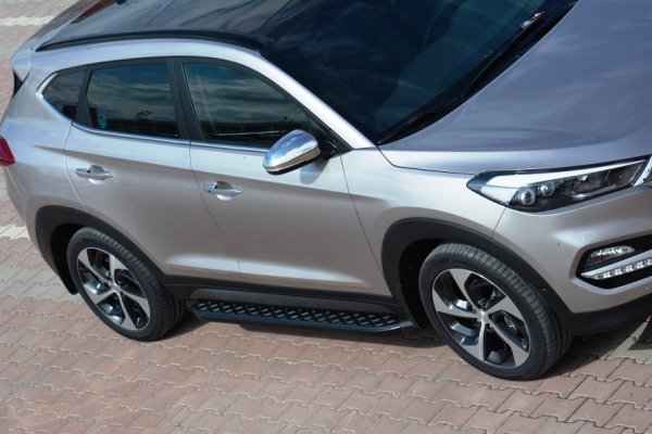 Trittbretter passend für Hyundai Tucson 2015-2018 Hitit Schwarz mit TÜV
