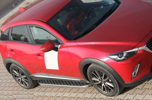 Trittbretter passend für Mazda CX-3 ab 2015 Hitit Chrom mit TÜV
