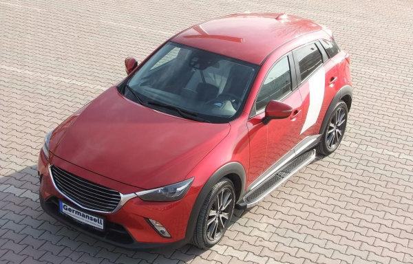 Trittbretter passend für Mazda CX-3 ab 2015 Ares Chrom mit TÜV
