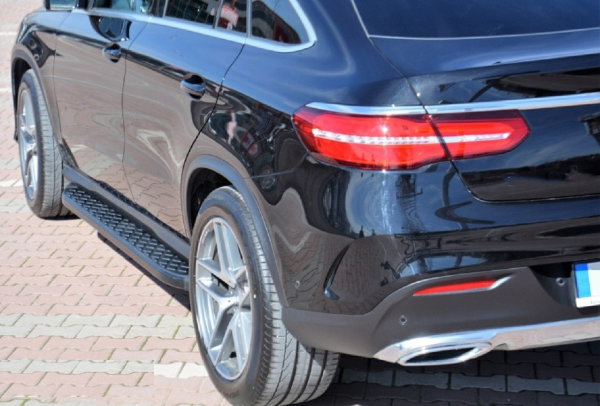 Trittbretter passend für Mercedes-Benz GLE SUV 2015-2018 Hitit Schwarz mit TÜV
