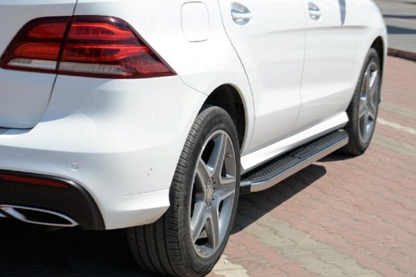 Trittbretter passend für Mercedes-Benz GLE SUV AMG 2015-2018 Ares Chrom mit TÜV