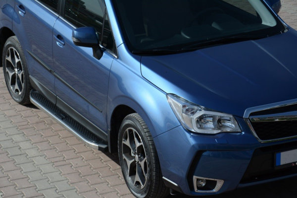 Trittbretter passend für Subaru Forester ab 2013 Ares Chrom mit TÜV